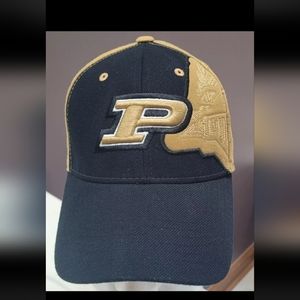 Purdue One-Fit Top of the World Stretch Hat plus bonus beanie